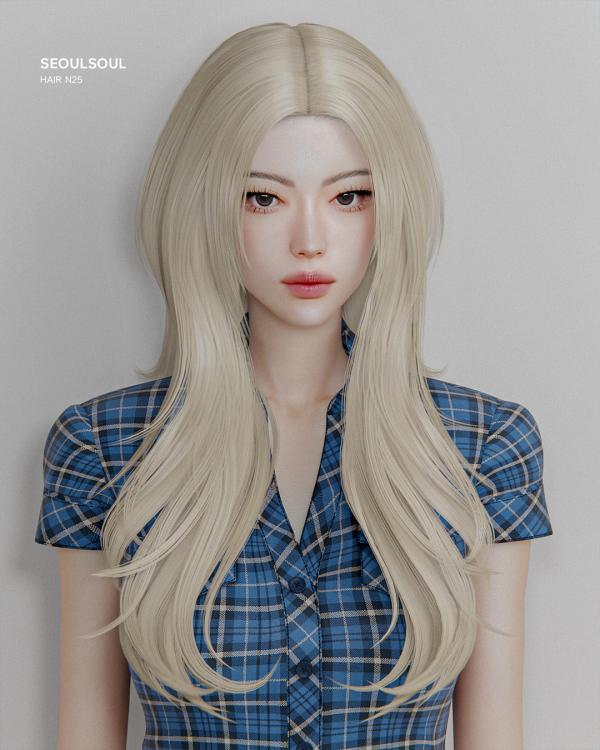 Alpha SIMS4 HAIR N25 V3 soul by simsfinds - The Sims 4 Custom Content