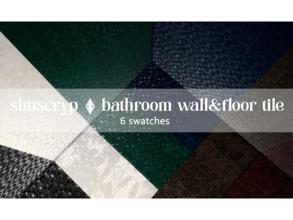 Alpha simscryp bathroom wall floor tile - The Sims 4 Custom Content