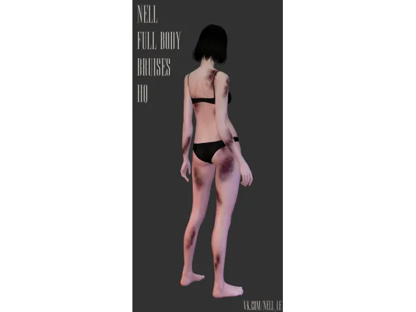 Mix nell le Full Body Bruises - The Sims 4 Custom Content