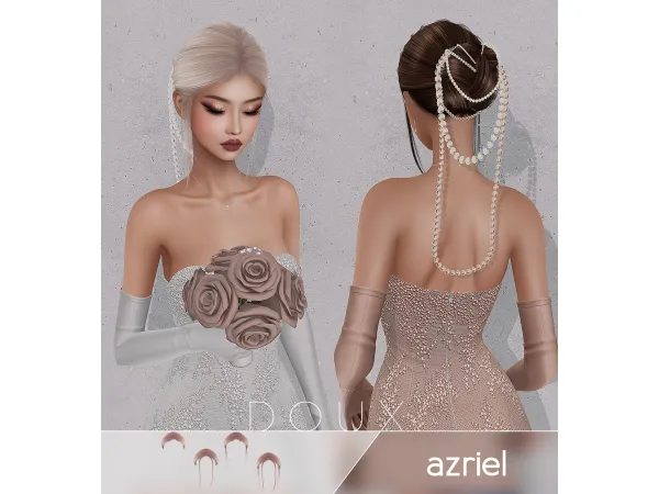 Alpha Doux Azriel Hairstyle FREE - The Sims 4 Custom Content
