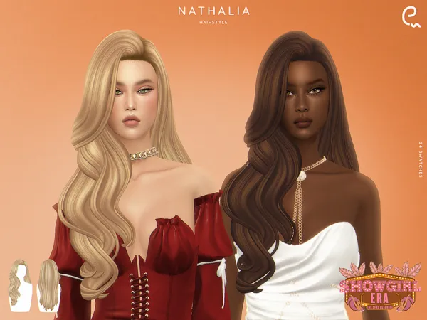 Maxis Match Showgirl Era Nathalia Hairstyle by Enriques4 - The Sims 4 Custom Content