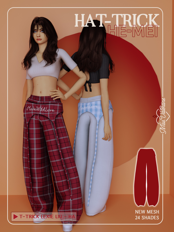 Maxis Match He mei Pants by simsfinds - The Sims 4 Custom Content