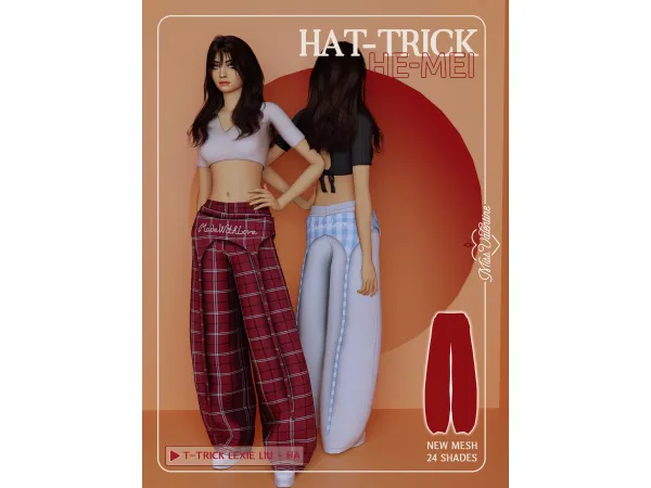 Maxis Match He mei Pants by MissValentine - The Sims 4 Custom Content
