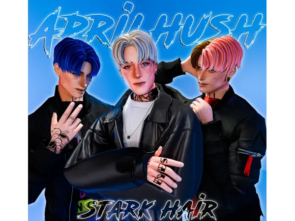 Maxis Match [aprilhush] Stark hair - The Sims 4 Custom Content