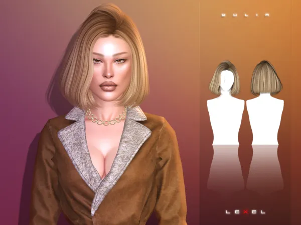 Alpha Yulia adult hairstyle - The Sims 4 Custom Content