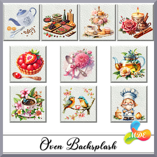 Alpha Oven Backsplash by mde - The Sims 4 Custom Content