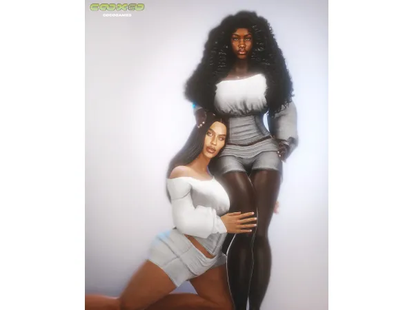 Alpha Cozy u272eu22c6u02d9Babe Set by cocogames - The Sims 4 Custom Content