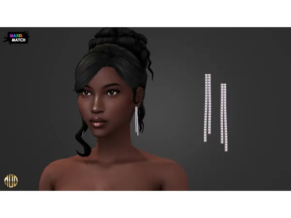 Maxis Match ALISHA SET EARRINGS by ModCo Studios - The Sims 4 Custom Content
