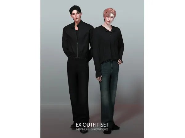 Alpha [RONA] EX Outfit Set - The Sims 4 Custom Content