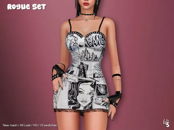 Alpha Rogue Set - The Sims 4 Custom Content