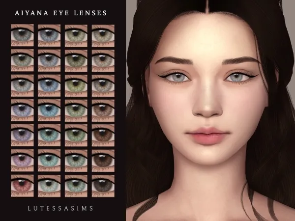 Alpha Aiyana Eye Lenses - The Sims 4 Custom Content