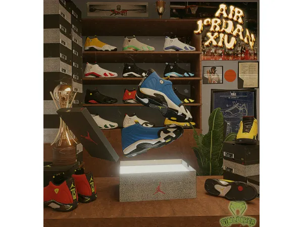 Alpha Air Jordan XIV by SimLocker - The Sims 4 Custom Content