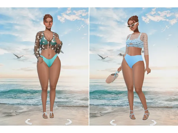 Alpha Murielu2019s going to the beach lookbook by MELANIES SIMS 4 - The Sims 4 Custom Content