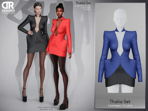 Alpha DERNIER Thalia Set (Gift) - The Sims 4 Custom Content