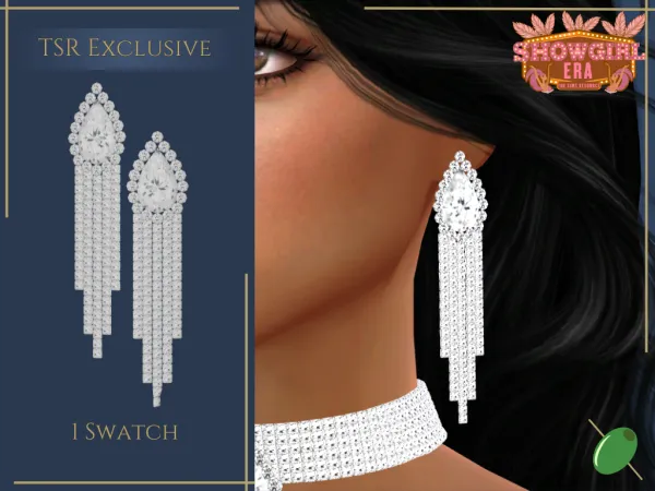 Alpha Lola Earrings - The Sims 4 Custom Content