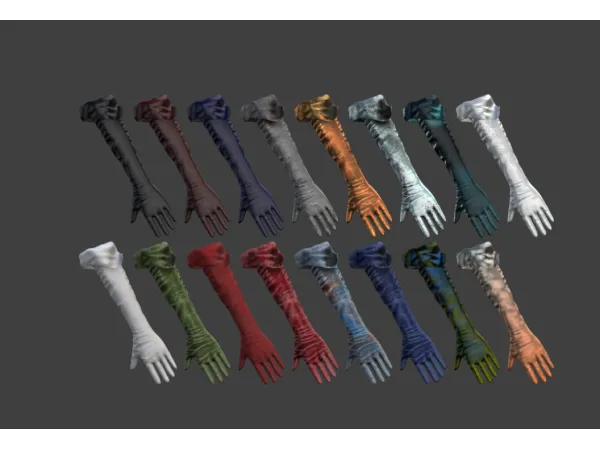 Alpha DD_xGloves by DIU0DIU - The Sims 4 Custom Content
