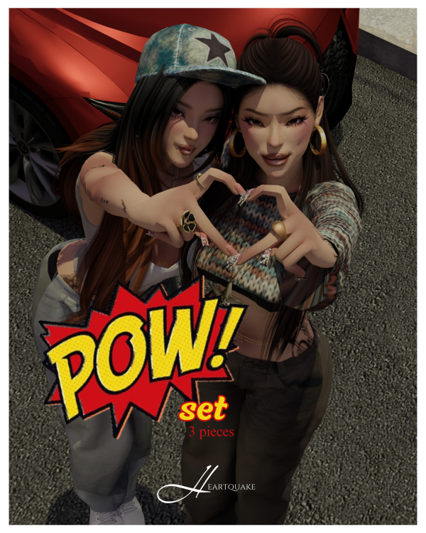 Alpha heartquake POW set by simsfinds - The Sims 4 Custom Content