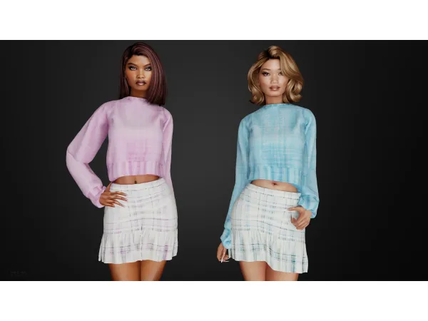 Alpha ADALE SET by Belonka - The Sims 4 Custom Content