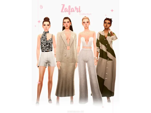 Maxis Match ZAFARI COLLECTION by boschianacc - The Sims 4 Custom Content