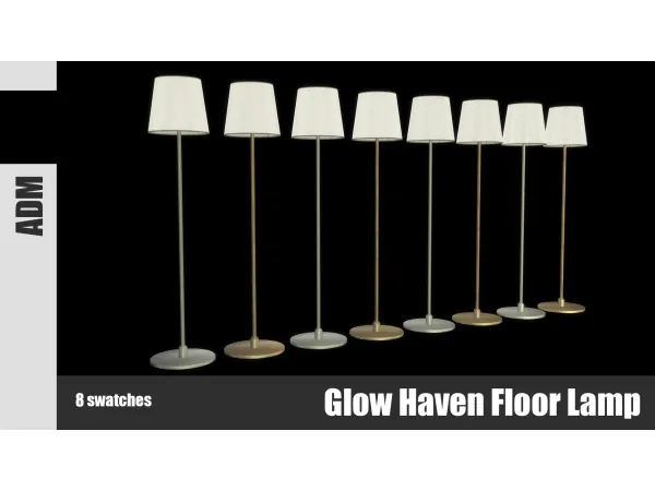 Alpha ADM_Glow_Haven_Floor_Lamp - The Sims 4 Custom Content