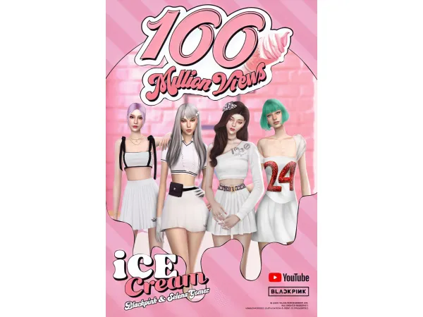 Roselipa BlackPink Ice Cream Pose pack