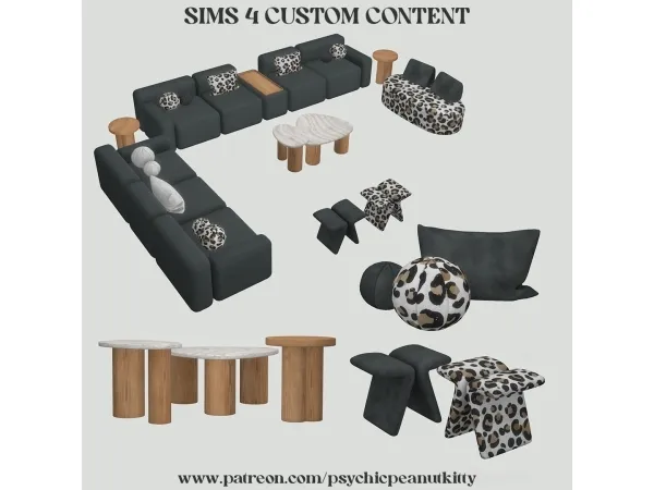 Maxis Match Living Room - The Sims 4 Custom Content