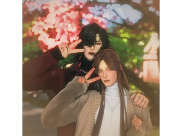 Maxis Match HuaLianu2502Tian Guan Ci Fu by lheannansidhe - The Sims 4 Custom Content