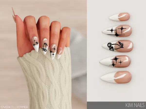 Alpha Kim nails - The Sims 4 Custom Content