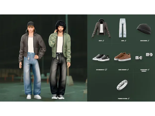Maxis Match MYLES SET by ModCo Studios - The Sims 4 Custom Content