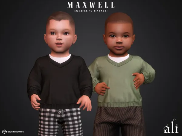Mix NIKOLAI sweater v2 (infant) by ali1 - The Sims 4 Custom Content