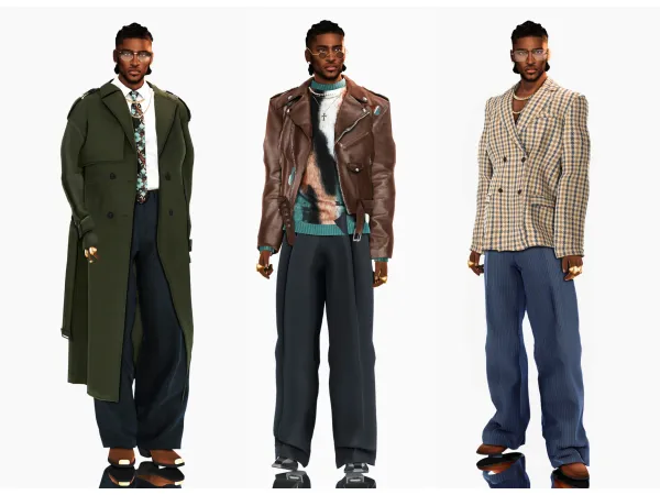 Alpha Modern Dandy by wannabe - The Sims 4 Custom Content