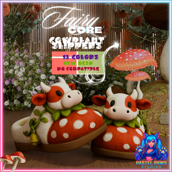 Alpha Fairy Core Cowplant Slippers by simsfinds - The Sims 4 Custom Content