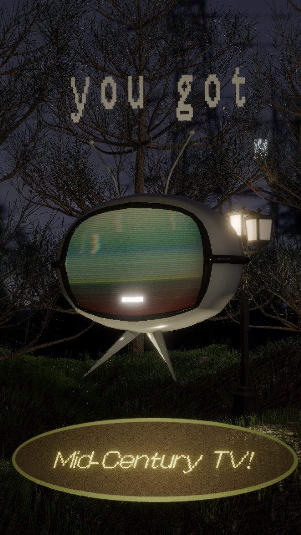 Alpha mid century tv by simsfinds - The Sims 4 Custom Content