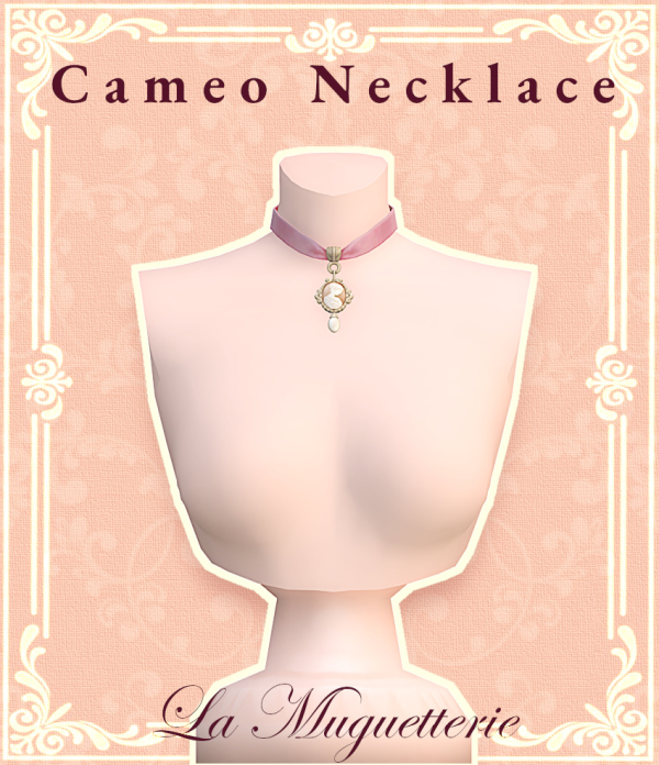 Maxis Match Victorian Cameo Necklace by simsfinds - The Sims 4 Custom Content