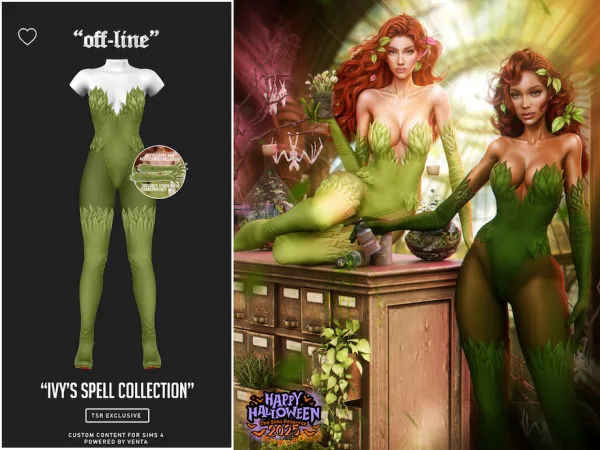 Alpha Off Line Ivy's Spell Collection by VentaStudio - The Sims 4 Custom Content