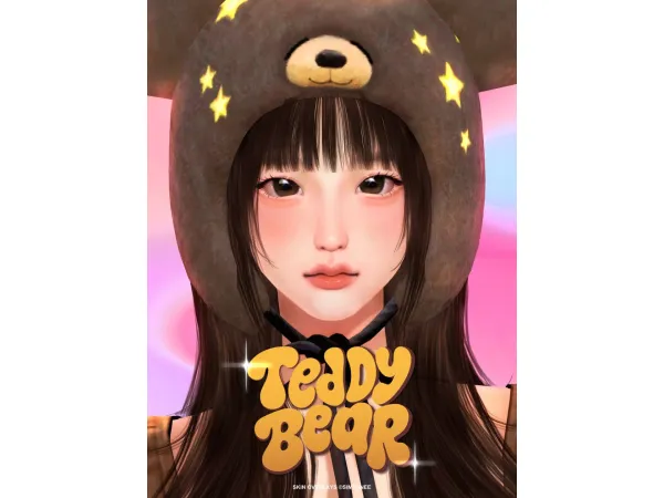 Alpha Simtonee Teddy Bear Skinblends - The Sims 4 Custom Content