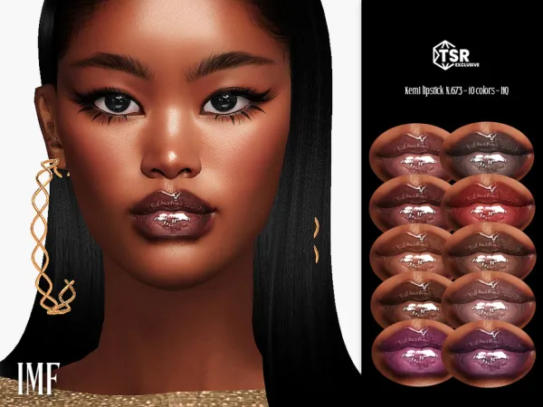 Alpha IMF Kemi Lipstick N673 by IzzieMcFire - The Sims 4 Custom Content