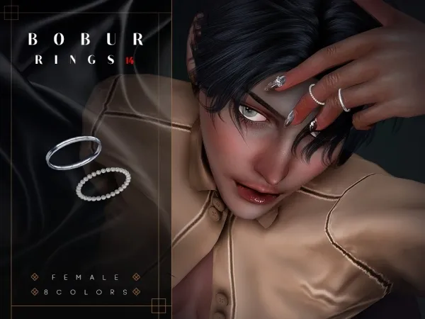 Alpha Pearl Rings - The Sims 4 Custom Content