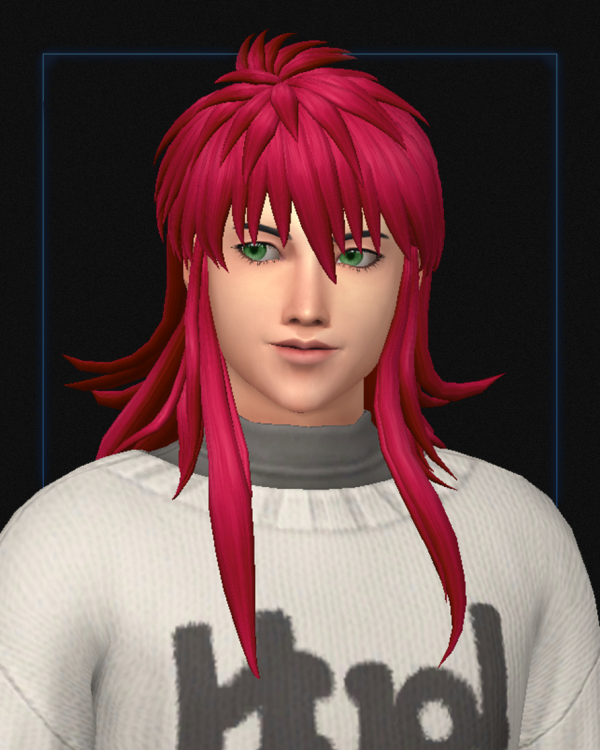 Maxis Match Kurama hair by simsfinds - The Sims 4 Custom Content