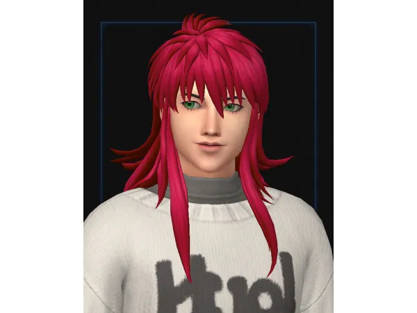 Maxis Match Kurama hair by Raccoonium - The Sims 4 Custom Content
