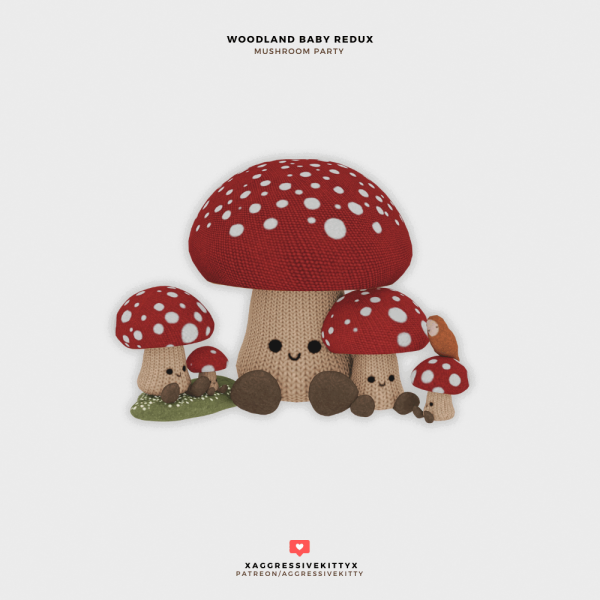 Mix WOODLAND BABY PLUSHIES by simsfinds - The Sims 4 Custom Content