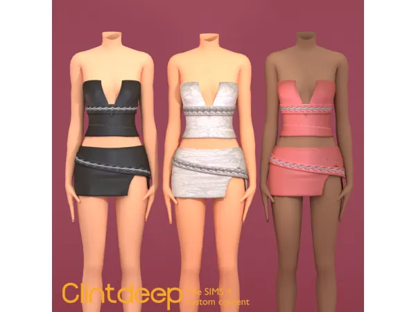Mix Clintdeep Tube Dress - The Sims 4 Custom Content