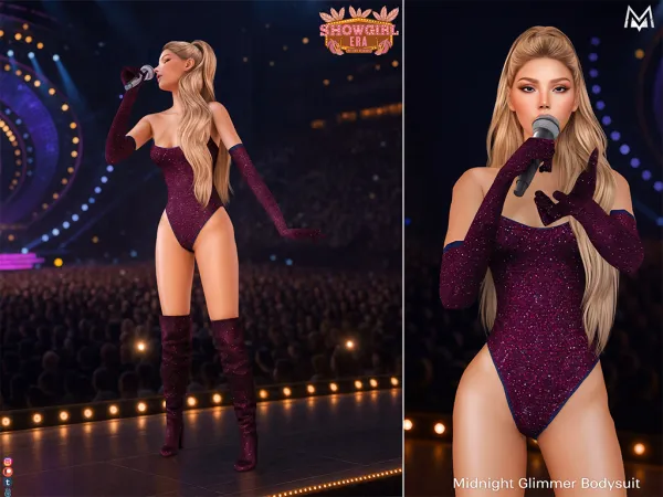 Midnight Glimmer Bodysuit