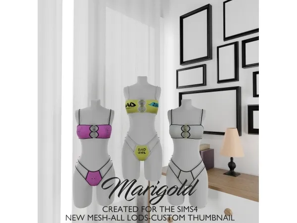 Alpha MARIGOLD ADRIANA SET - The Sims 4 Custom Content