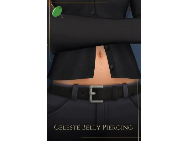 Alpha Celeste Belly Piercing - The Sims 4 Custom Content