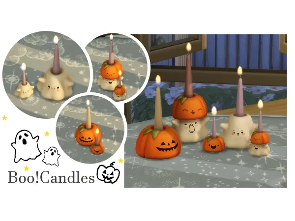 Maxis Match BooCandles by Tamsie - The Sims 4 Custom Content