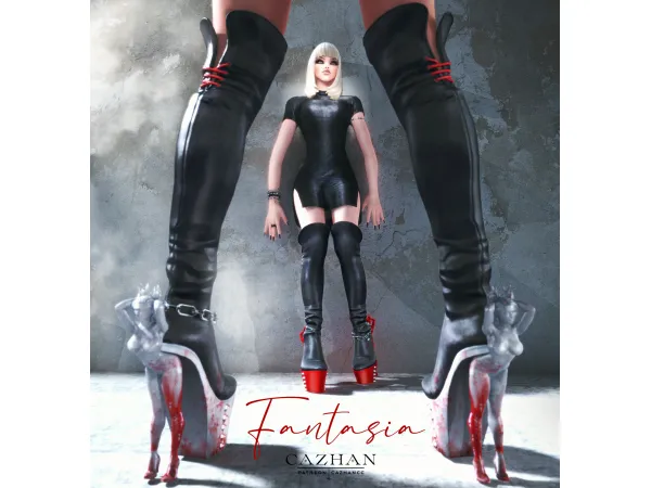 Alpha [FANTASIA set] clothing shoes accessories by cazhancc - The Sims 4 Custom Content