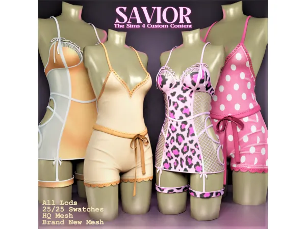 Alpha Svr_Jumpsuit Lingerie by Two Sexy Girls - The Sims 4 Custom Content