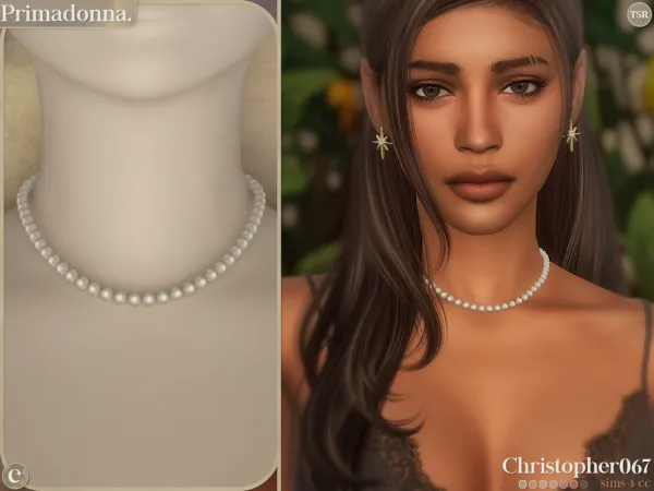 Maxis Match Primadonna Necklace Christopher067 - The Sims 4 Custom Content