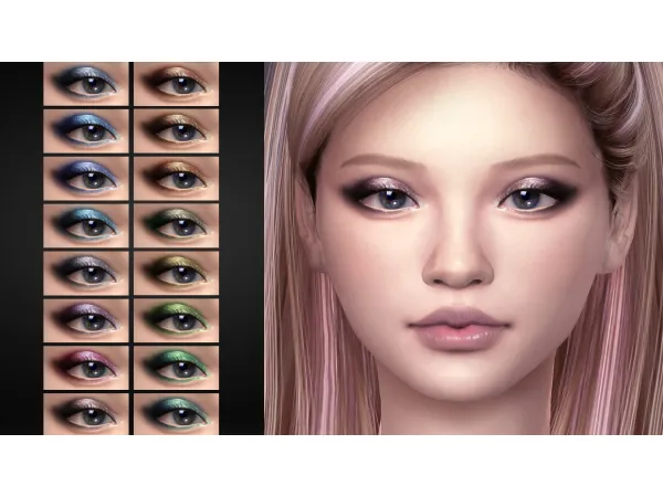 Alpha ELINEA EYESHADOW by Lutessa Sims - The Sims 4 Custom Content
